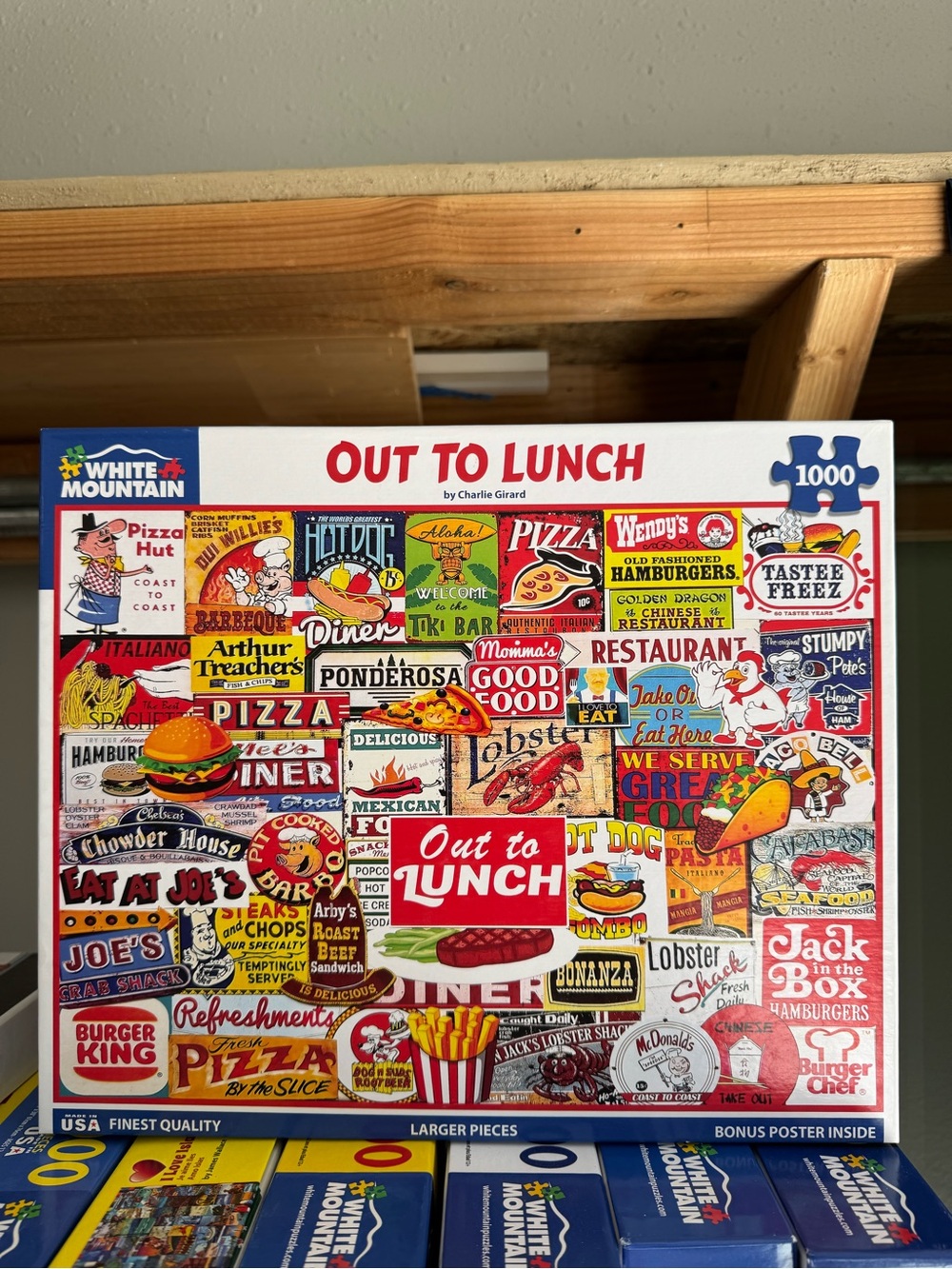 White Mountain 'Out to Lunch' 1000-Piece Jigsaw Puzzle